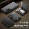 For Samsung Galaxy A36 5G Magnetic Case JEEHOOD J10 Leather Back Phone Cover with Detachable Card Holder Kickstand