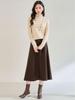 Soft & Smooth Wool-Blend A-line High-Waisted Skirt - Autumn/Winter Collection