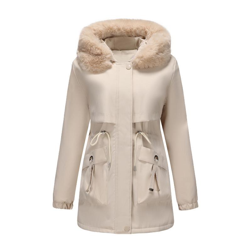 

Pie Overcomes Women s Medium and Long Cotton Clothes Winter New Loose Large Size Large Size Woolen Jacket Thickened Jacket L