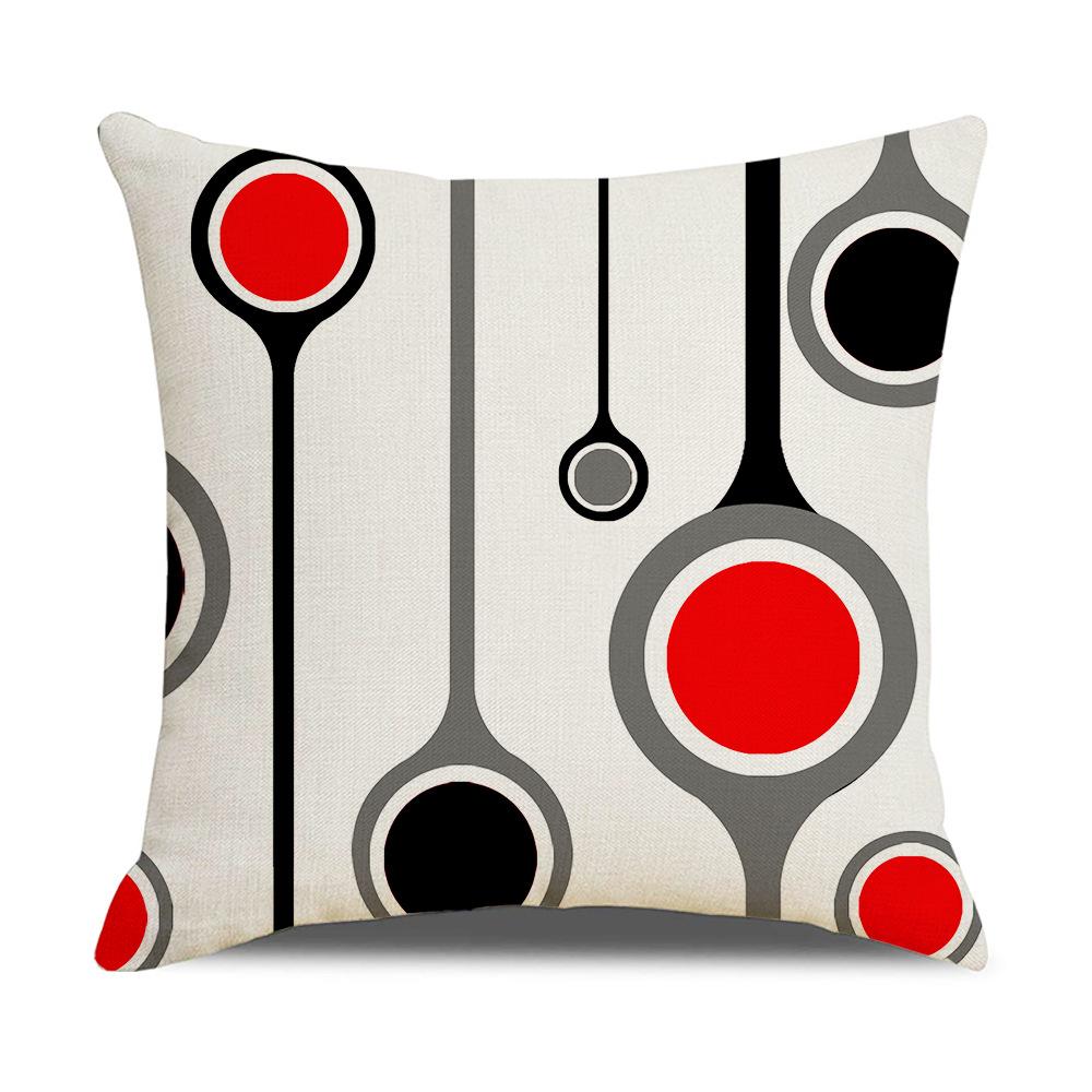 Modern Simple Nordic Ins Style Linen Pillow Case Sofa Pillow Case Home Supplies Contrast Color Pillow Case