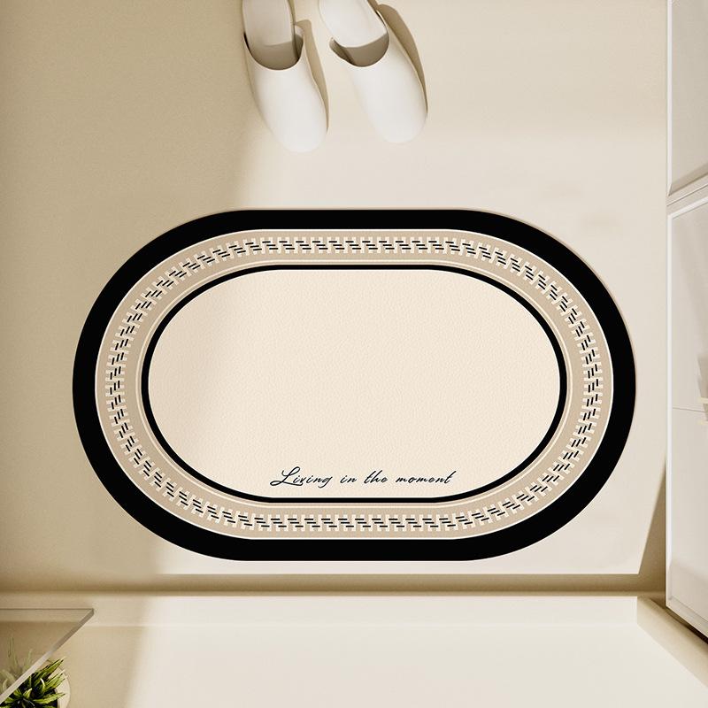 

Простой диатомовый грязевой коврик для ванной комнаты, поглощающий воду, для туалета, туалета, быстросохнущий противоскользящий коврик для ног, коврик для душа 40 * 60CM