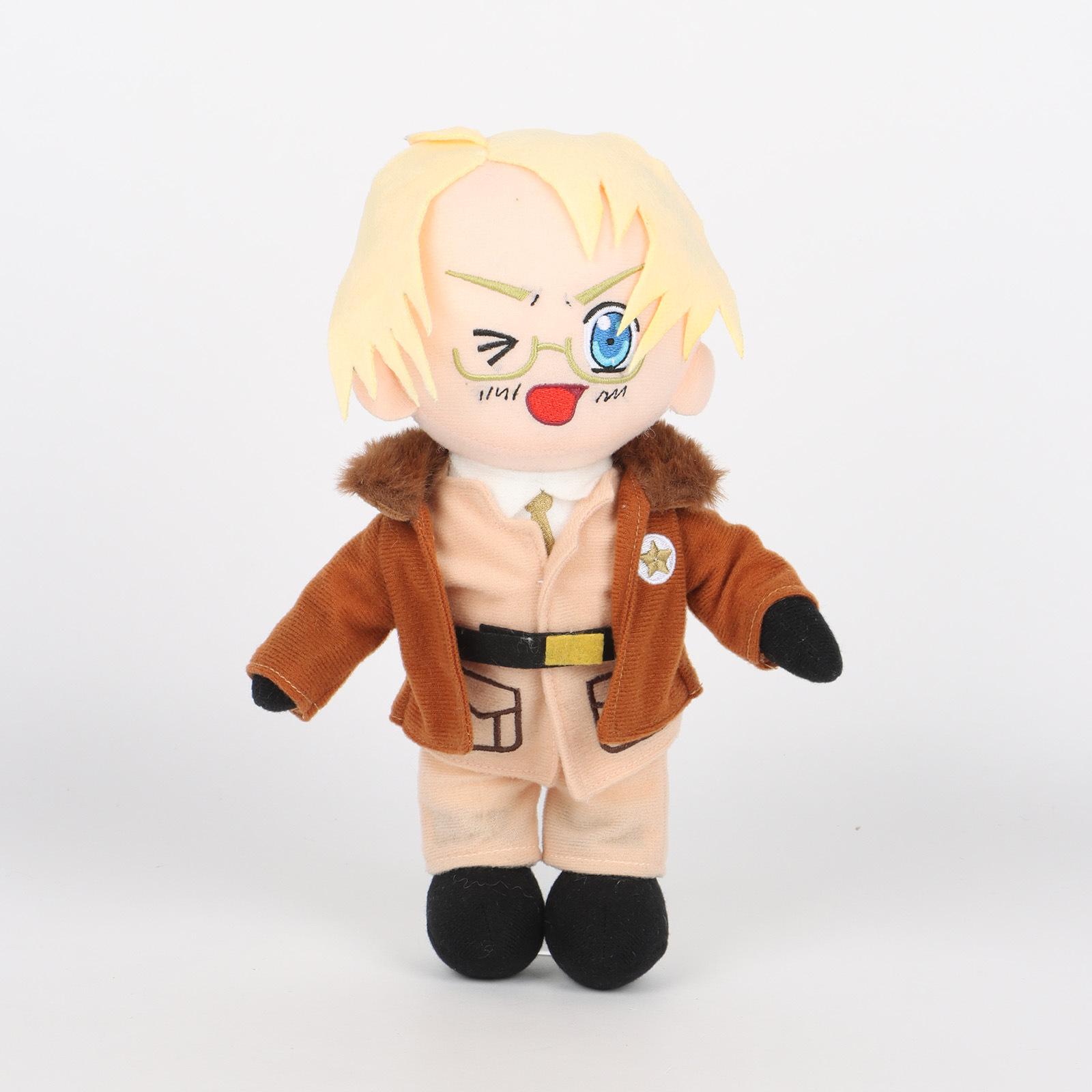 

New Hetalia Axis Powers Plush Doll Set Alfred F. Jones Ivan Braginsky Anime Stuffed Toys Soft Plushies for Fans Collectible Gift for Hetalia Lovers 27cm