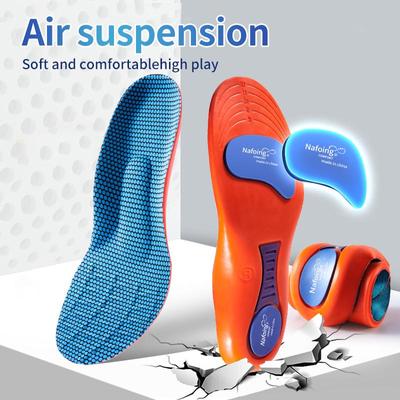 Nr. 8 Orthopädische Einlegesohlen für Füße, Sport, stoßdämpfende Einlegesohle für Schuhe, Fußgewölbeunterstützung, Plantarfasziitis-Vorlagen, Pads, Männer und Frauen, Sohle
