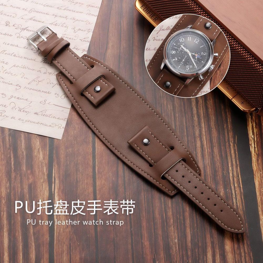 PU-läderklockarmband Vintage herrarmband Mode Palettläderklockarmband Klocktillbehör