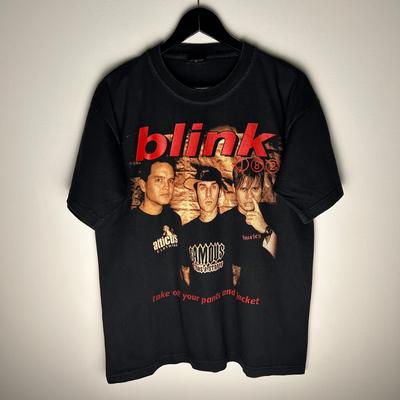 T-shirt Vintage du Groupe Blink-182 L T-shirt Unisexe