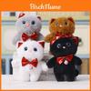 Plush Cat Keychain With Bowtie Cute Cartoon Animal Gift For Kids And Teens
