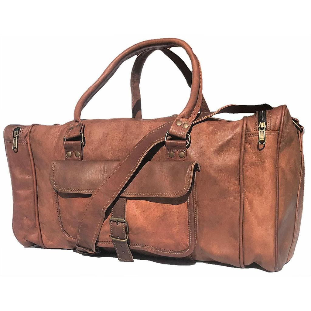 Torba podróżna męska z koziej skóry na siłownię, oryginalna torba na wakacje w stylu vintage