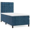VidaXL Lit à sommier tapissier avec matelas Bleu foncé 100x200 cm - Modèle 3143251