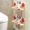 Wall Mounted Suction Cup Shoe Rack Reusable Shoe Hangers Hanging Slippers Organizer  Balcony