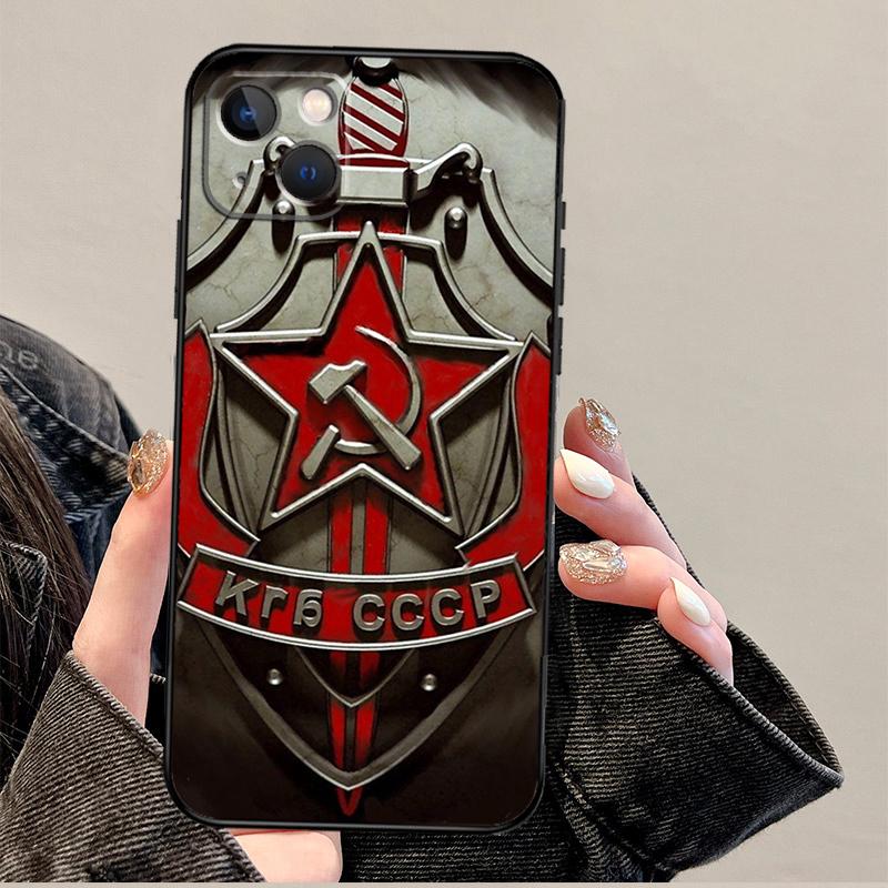 CCCP Soviet Union Russia Case For iPhone 11 12 13 14 15 16 Pro Max XS X XR Plus 12 13 Mini Phone Cover