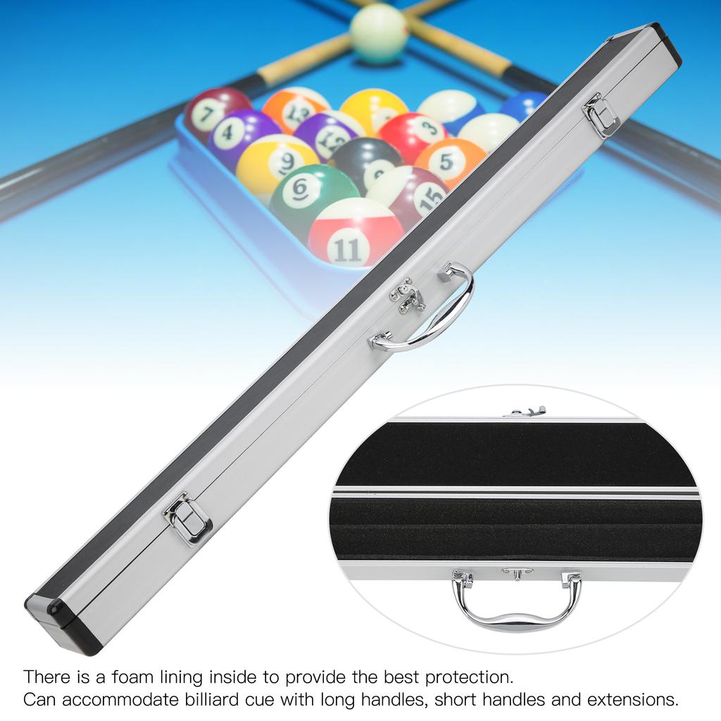 1/2 Snooker Pool Queue Fall Weiche Schaum Futter Durchführung Lagerung Halter Schutz Billard Zubehör