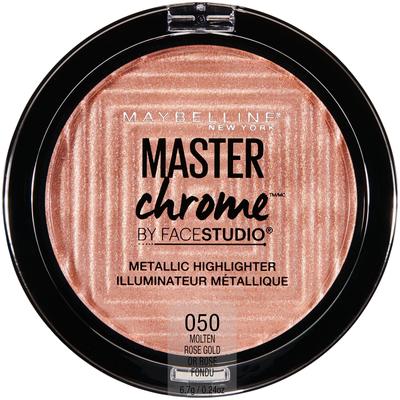 Maybelline Facestudio Master Chrome Metalický rozjasňovač na obličej, Molten Rose Gold, 7 ml