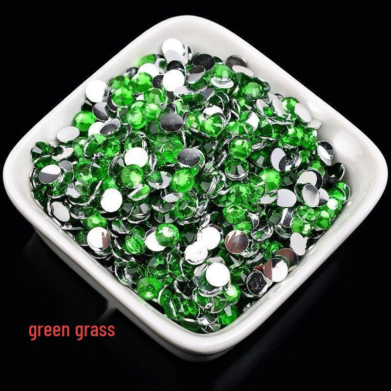 2-6mm Round Flatback Resin Rhinestones for DIY Phone Cases & Nail Art - Imitation Austrian Design