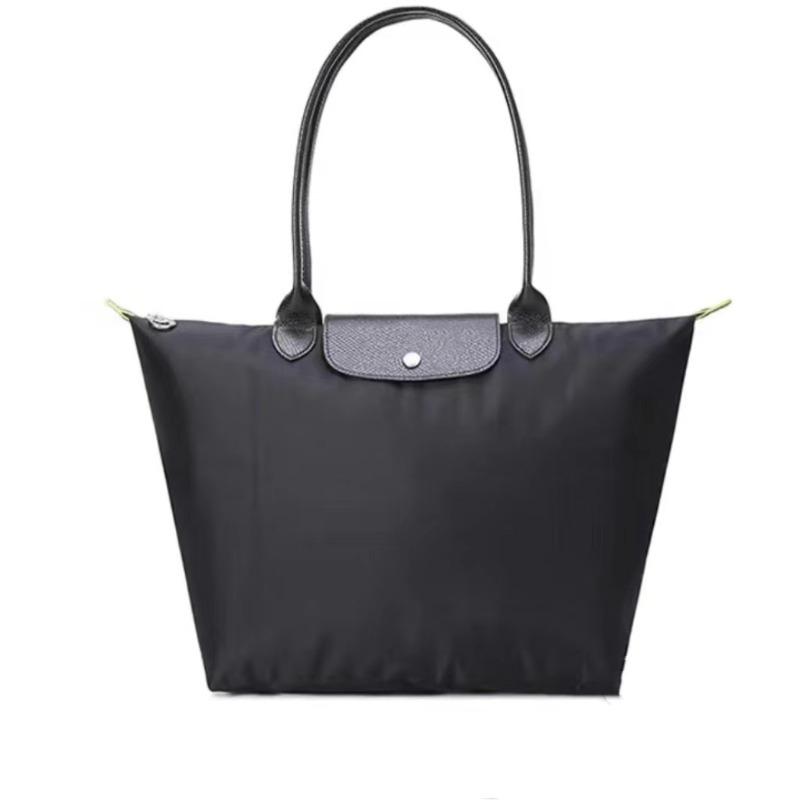 Borsa a sacchetto Leggera borsa tote pieghevole Borsa a tracolla per pendolari in nylon impermeabile di grande capacità borsa a mano