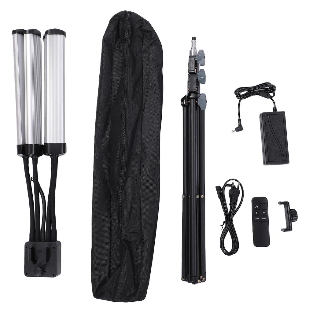 Flexible 4 Arms LED Video Light 3200K 5600K 360 Degrees Rotation Dimmable Photography Fill Light for Live Streaming