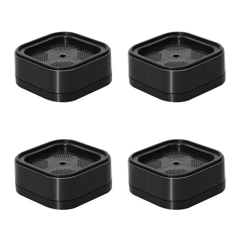

4Pcs Heavy Duty Adjustable Bed Raiser - Stackable Plastic Furniture Raising Mat with Non-Slip Top and Non-Slip Base for Beds, Sofas, Chairs, Floors чорний