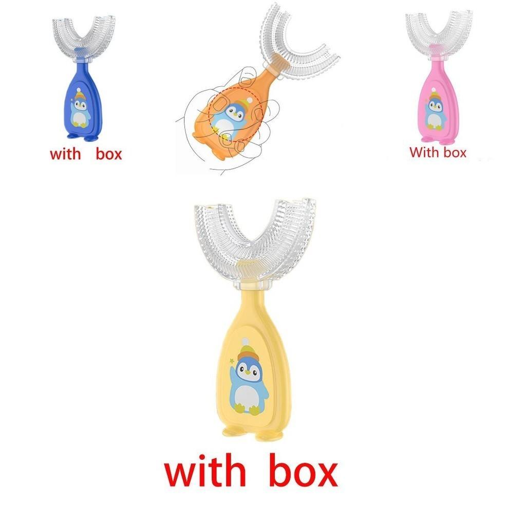 Childrens Ushaped Silicone Toothbrush For Oral Cleaning With Soft Bristles In Multiple Colors