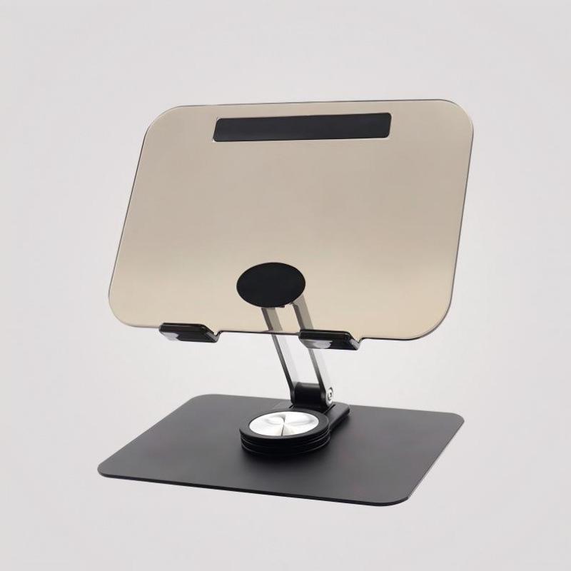 

360° Rotating Acrylic Tablet Stand: Transparent, Foldable, Portable for Desktop Use