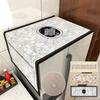Leaves Patterns Dust Cover Washing Machine Dust Mat Pocket Design Beautiful Refrigerator Protective Pad Household Home Supplies