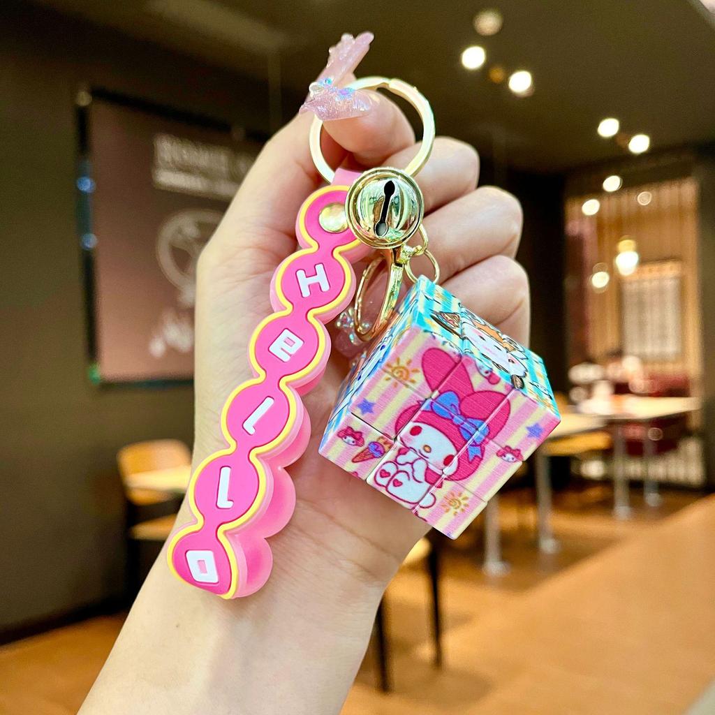 Bedårande Gris & Panda Stapelleksak Hängsmycke Nyckelring - Sött Par Bilväska Tillbehör, Perfekt Liten Gåva