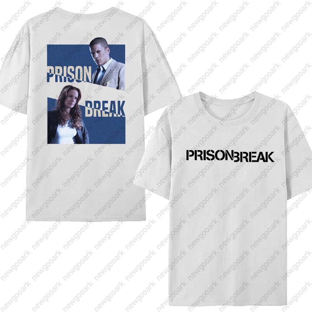 Funny Tv Series WANTED Tshirt Unisex Prison Break Streetwear Vintage Harajuku Top Cotton Short Sleeve Michael Scofield Tees