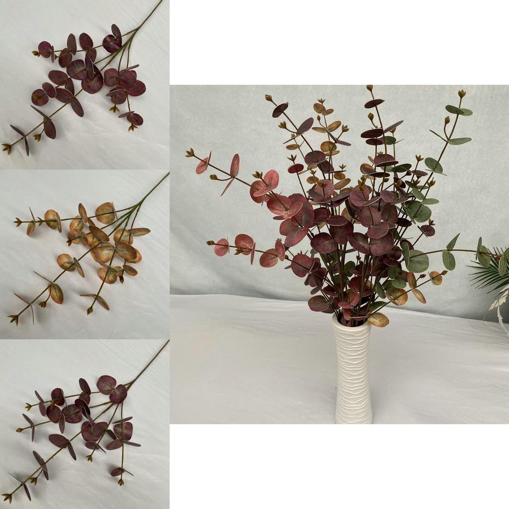 Artificial Eucalyptus Money Leaf Stems For Indoor Outdoor Decoration Photography