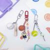 Sports ball keychains, basketballs, soccer balls, and tennis balls