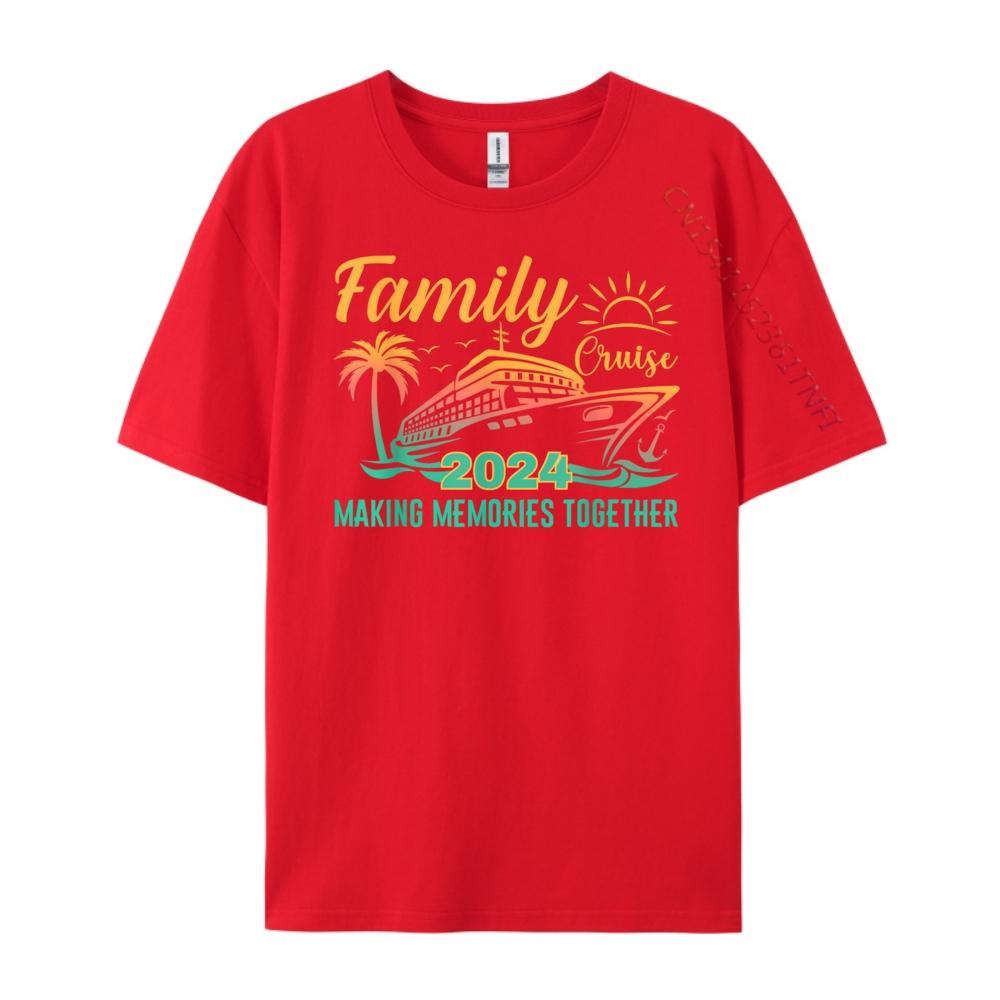 Family Cruise Making Memories Together Vacation Boat Black T Shirt Mens Clothing Game S