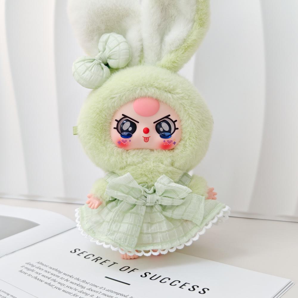 Macaron Little Rabbit Doll Clothes: Cute Pendant, Outfit for 3-Year-Old, Blind Box Edition