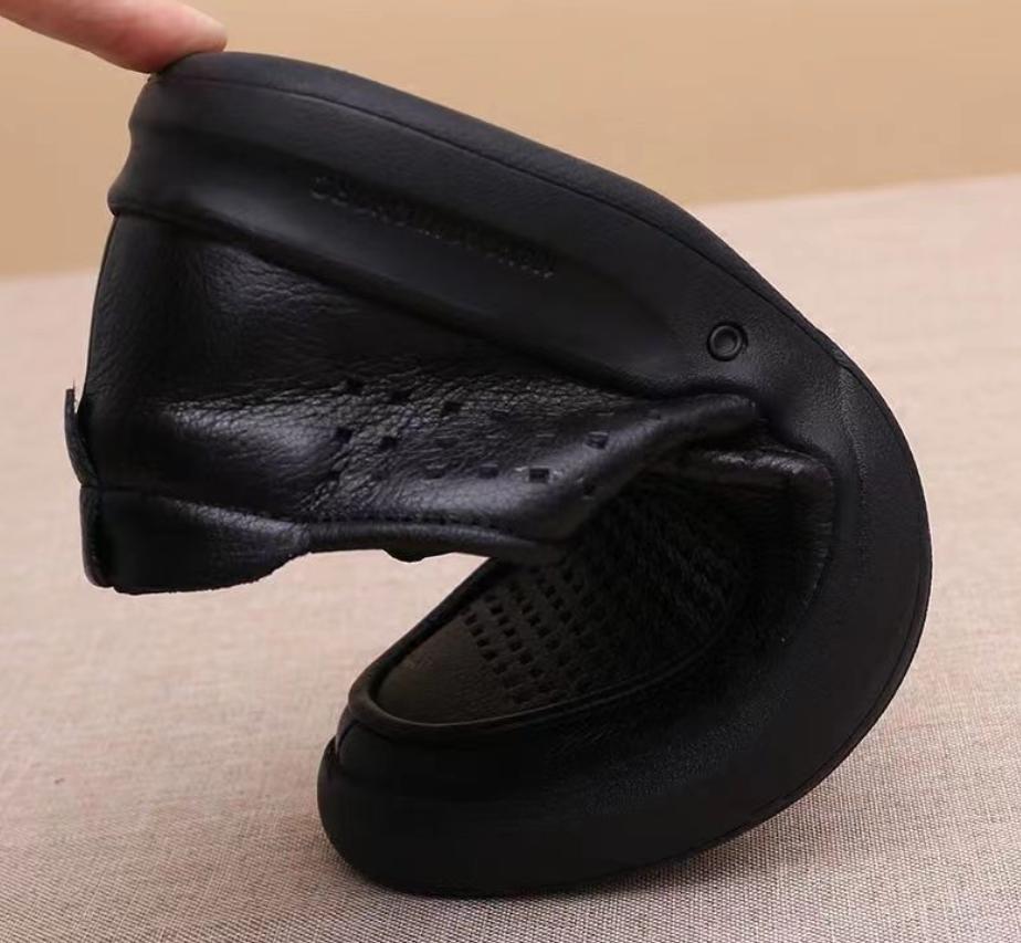 Genuine Leather Breathable Spring Style Men's Casual Leather Shoes Soft Sole Large Size Small Code Business Leather Shoes