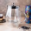 Zaparzacz do kawy/herbaty 0,60L French Press srebrny KLAUSBERG KB-7683