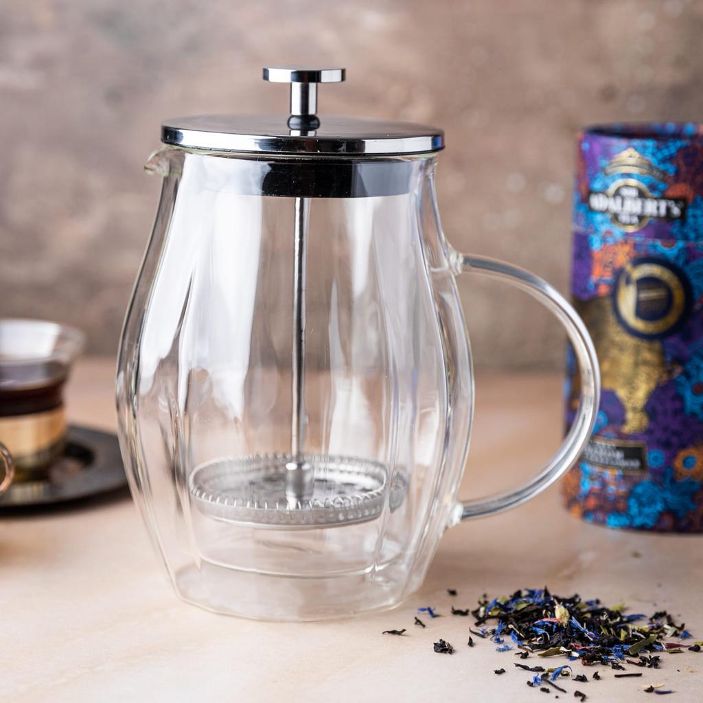 Zaparzacz do kawy/herbaty 0,60L French Press srebrny KLAUSBERG KB-7683