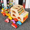 Wooden Educational Kid Learning Car Shape And Pattern Recognition Toddler Play