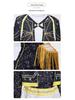 Black Gold 2-Piece Demon Hunter Pop Singer Costume for Girls - Cool 3D Print Children's Outfit