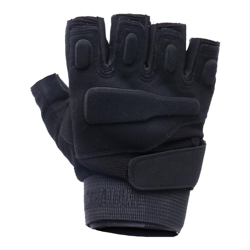 Li Shen Ce Ma Black Hawk Half-Finger Tactical Fitness Gloves One Size (S-XL)