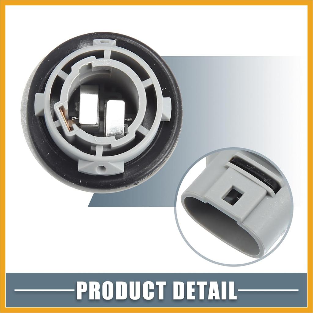 Turn Signal Light Bulb Socket Holder 33302-SR3-A01 33302SR3A01 for Honda Civic 1992-2011 for Honda Accord 1998-2012 Plastic Gray Replacement