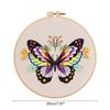Embroidery Stitch Practice Embroidery Kits for Beginners with Flower Pattern, Embroidery Starter Kits with Instruction