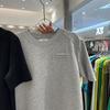 Summer 2025 Pure Cotton Round Neck Mid-Length T-Shirt Dress with Fake Pocket for Women.