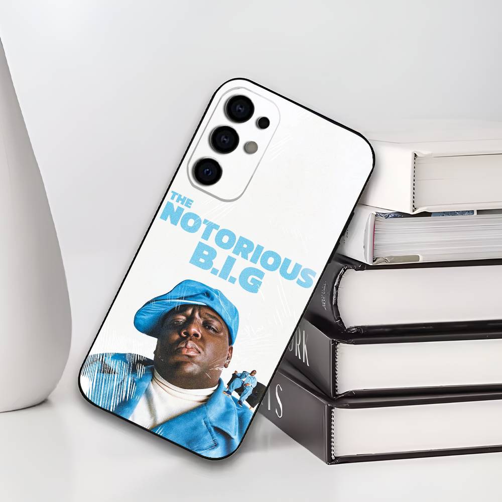 B-Biggie Smalls Notorious B-BIG Art Phone Case For Samsung S25,S24,S21,S22,S23,S30,Ultra,S20,Plus,Soft Silicone Black Cover