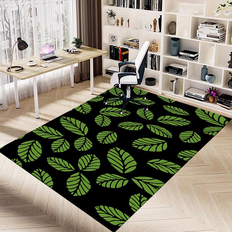 1PC Leaf Pattern Carpet Office Rug Mat Home Decor Area Carpet Festival Gift Office Desk Chair Carpet Longlasting Material
