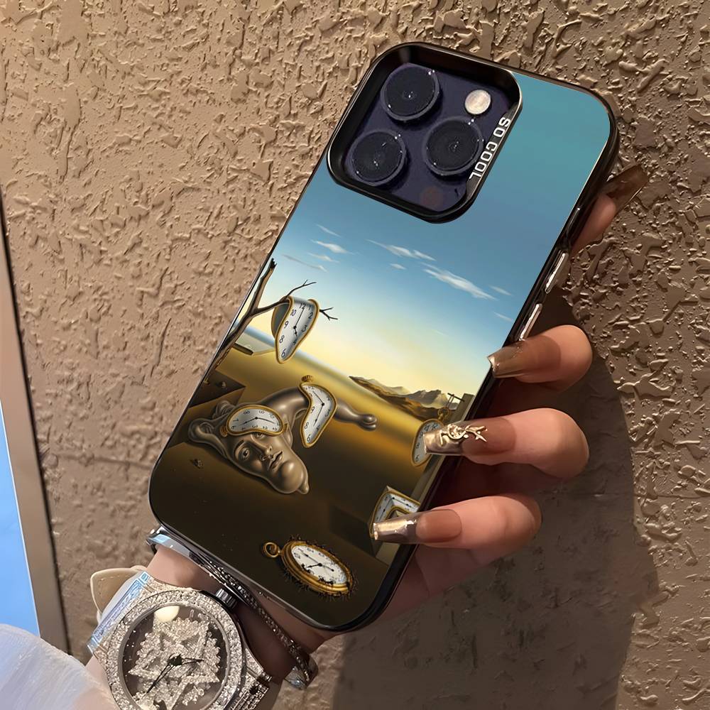 S-Salvador D-Dali Art Phone Case For iPhone 16,15,14,13,12,11,Pro,XS,Max,Plus,Mini,SE Black Candy Matte Shockproof Cover