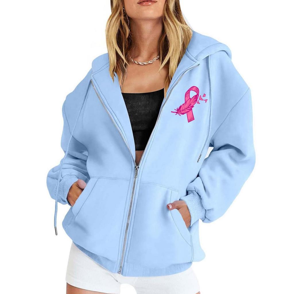 Women's Casual Long Sleeve Hooded Sweatshirt with Print for Everyday Wear