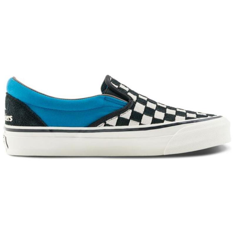 Vans Liberaiders X Vans Classic Slip On 98 Dx 'Destination Unknown Checkerboard Blue' Sneakers VN0007PJ7Z2