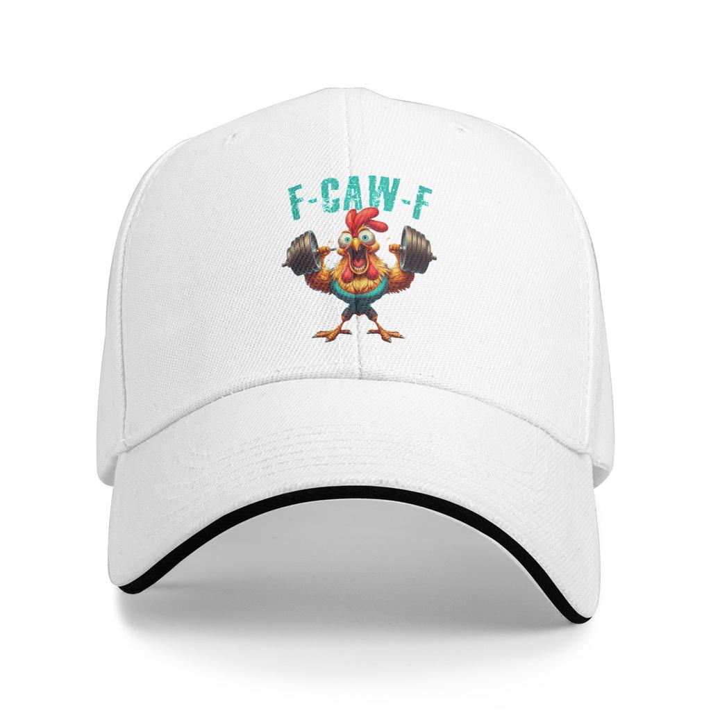 Gym F-CAW-F Funny Scream Fitness Humor Baseball Cap Running Hippie Dropshipping Trucker Hat Men Street Style Design Snapback Cap
