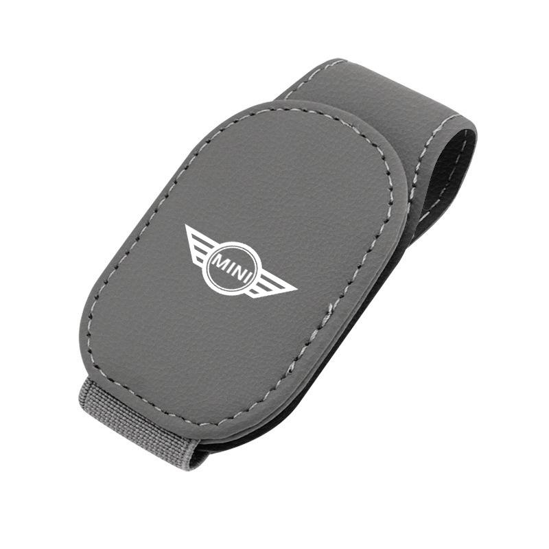 Carbon Fibre/Leather Car Glasses Clip Cards Case Sunglasses Bracket For BMW Mini Cooper R50 R53 R55 R56 R60 R61 F54 F55 F56 F60