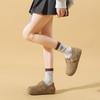 Retro All-inclusive Birkenstocks, Winter New Heightening and Piling Warm Snow Cotton Shoes, Birkenstocks Fluffy Single Shoes