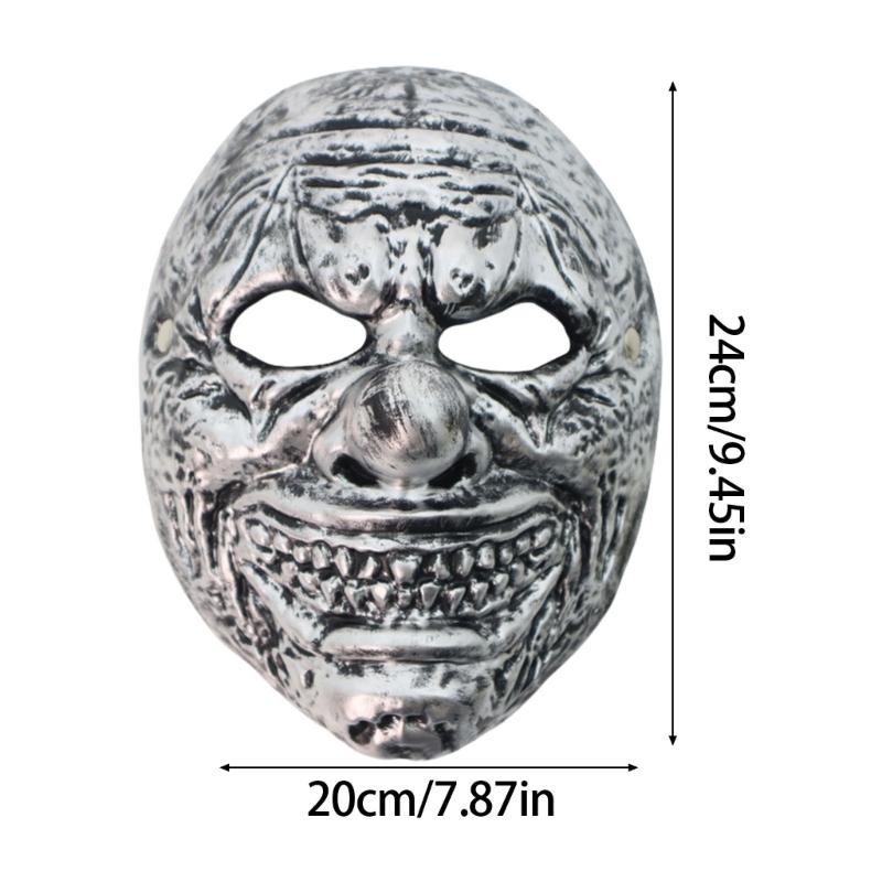 Halloween Mask Masquerade Mask Funny Clown Mask Mardi Gras Mask Scary Latex Full Face Mask for Cosplay Party Props