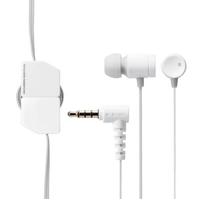 Elecom Smartphone-Kopfhörer Kanaltyp Stereo-Treiber Schnelle Musikwicklung Mikrofon enthalten FR10CM Weiß 3,5 9,2 mm EHP-FR10CMWH