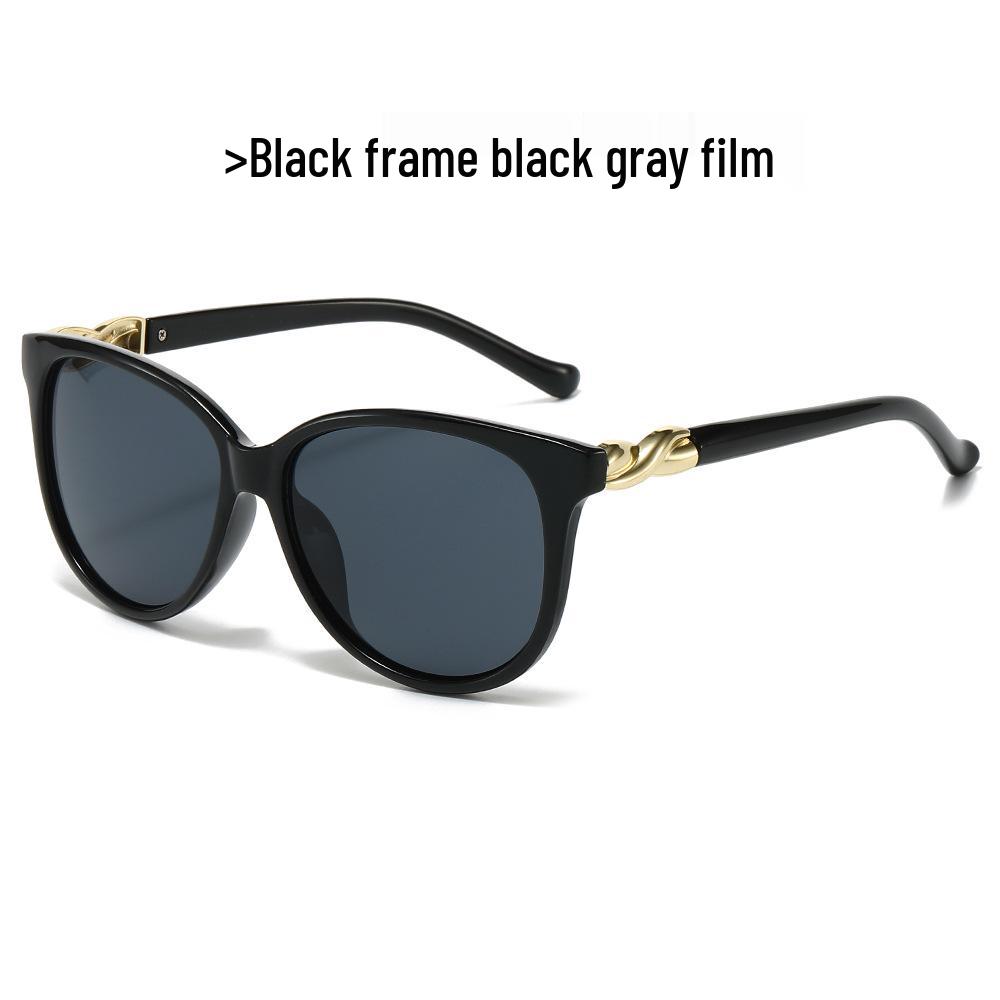 New Stylish Retro Large-Frame Women's Sunglasses - Versatile and Trendy for Outdoor Street Style