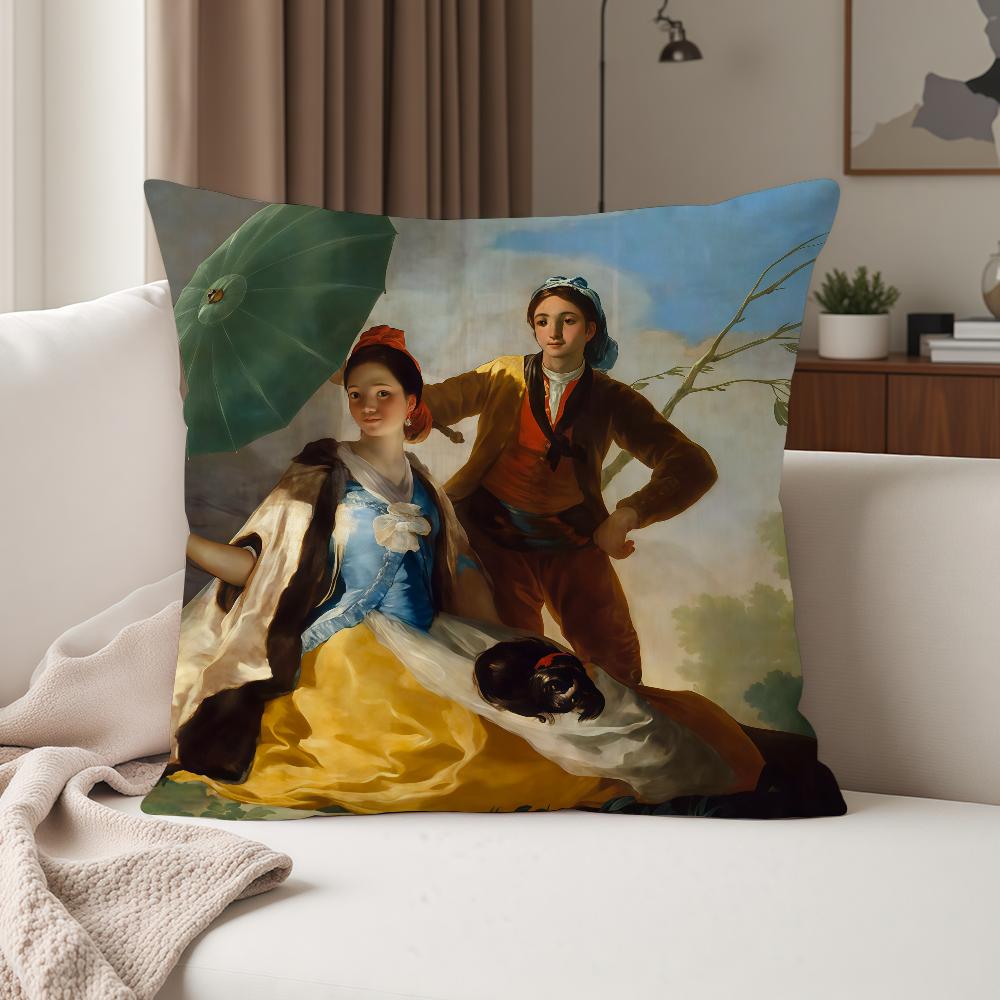 Francisco Goya Famous Painting Pillow Case Suitable For Bedrooms Living Rooms Cars Home Decoration